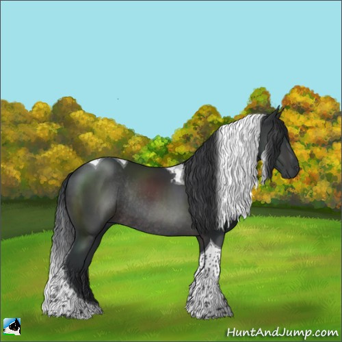 Horse Color:Platinum Brown Tobiano Rabicano 