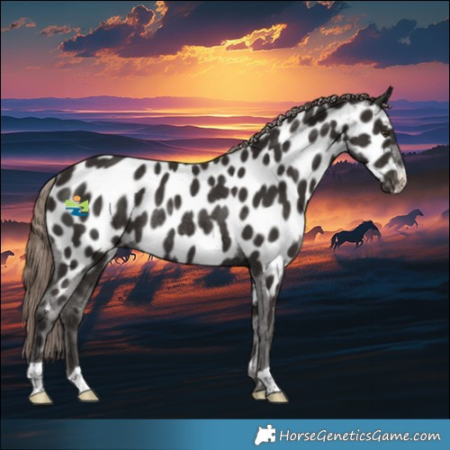 Horse Color:Liver Chestnut Appaloosa Rabicano 