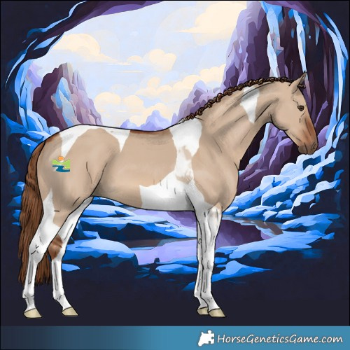 Horse Color:Red Dun Tobiano 