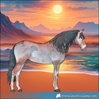 Horse Color:Painted Liver Red Dun Ice Onyx Tobiano Brindle
