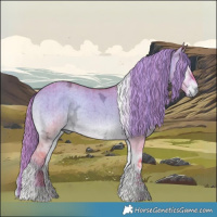 Horse Color:Watercolor Liver Red Dun Ice Onyx Tobiano Brindle