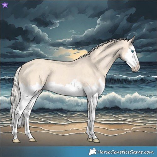 Horse Color:Cremello Splash  and Cremello Splash 