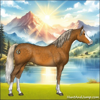 Horse Color:Chocolate Palomino Splash