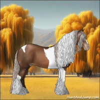 Horse Color:Gray Silver Brown Pearl Tobiano 