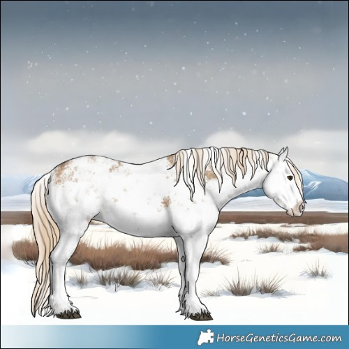 Horse Color:White Spotted Chocolate Palomino Dun Sabino Rabicano 