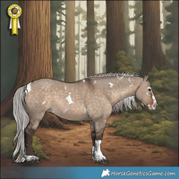 Horse Color:White Spotted Silver Brown Dun Splash Tobiano 