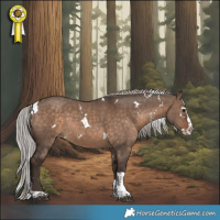 Horse Color:White Spotted Silver Brown Dun Splash Tobiano 