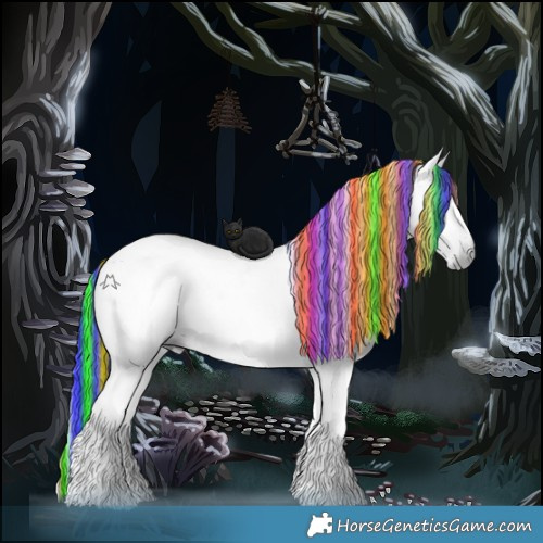 Horse Color:Gray Painted Black 