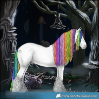 Horse Color:Gray Painted Black 