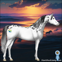 Horse Color:Gray Smoky Black Splash Leopard Rabicano 