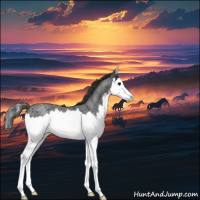 Horse Color:Blue Roan Splash Appaloosa Rabicano