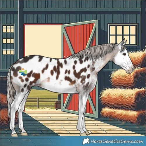 Horse Color:Liver Chestnut Sabino Splash Appaloosa 