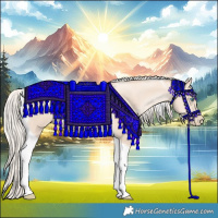 Horse Color:Gold Cream Champagne Pearl Tobiano 
