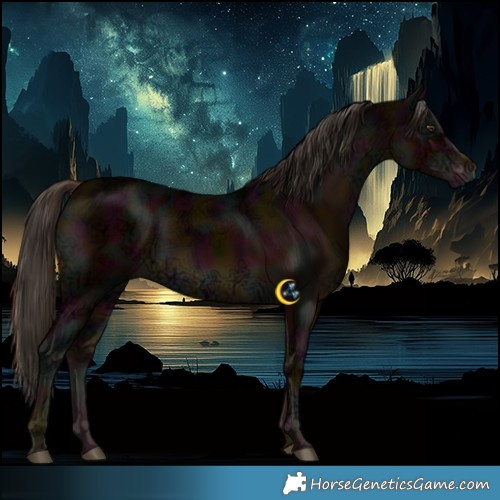 Horse Color:Midnight Liver Chestnut Ice