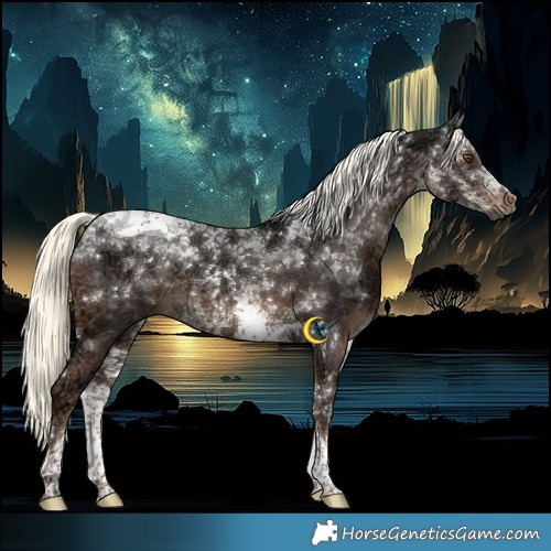 Horse Color:Gray White Spotted Liver Chestnut Ice Mushroom Tobiano