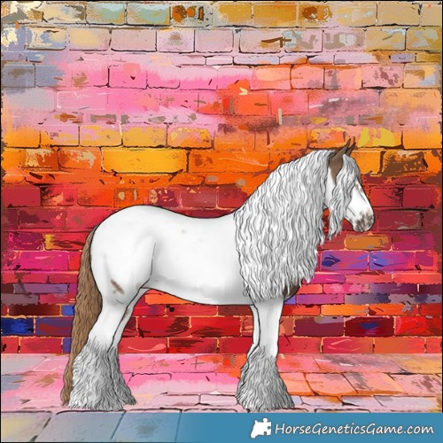 Horse Color:Liver Red Dun Tobiano Frame