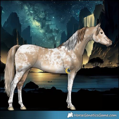 Horse Color:Gray Liver Red Dun Tobiano 
