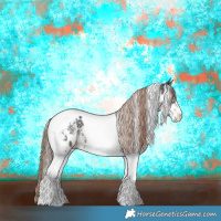 Horse Color:Liver Chestnut Sabino Tobiano Near Leopard 