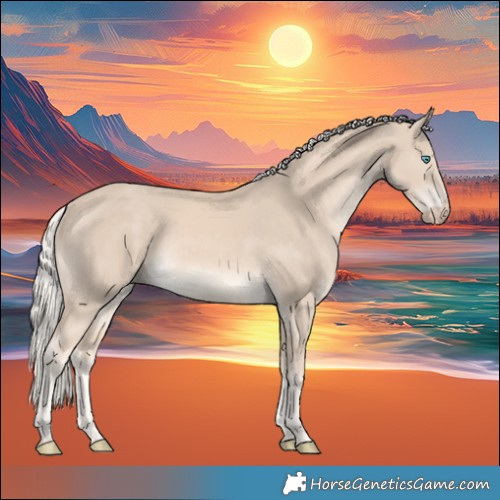 Horse Color:White Spotted Cremello