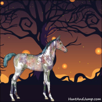 Horse Color:Painted Nacre White Spotted Brown Ice Dun Brindle 