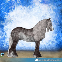 Horse Color:Chocolate Silver Brown Chinchilla Ice Sabino Rabicano