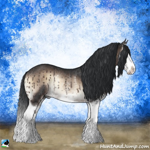 Horse Color:Brown Onyx Mushroom Sabino Splash Rabicano 