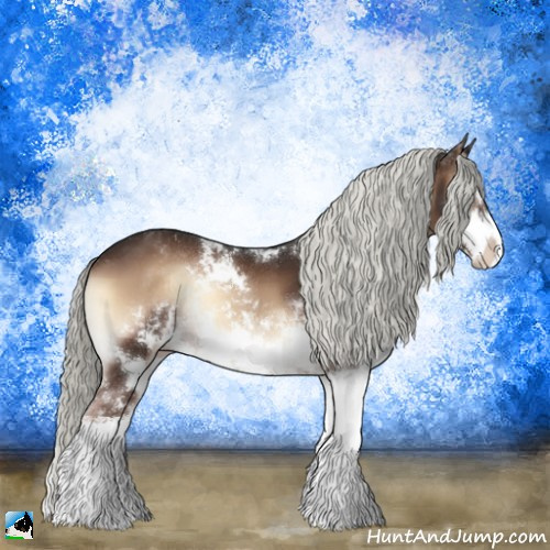 Horse Color:Liver Red Onyx Mushroom Sabino Rabicano 