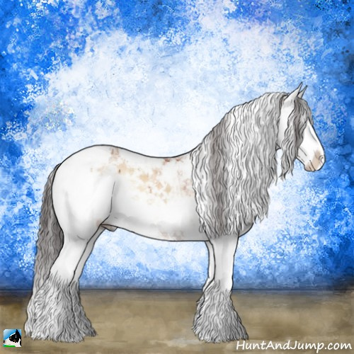 Horse Color:Brown Onyx Mushroom Sabino Splash Brindle 