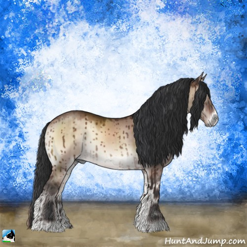 Horse Color:Brown Onyx Mushroom Sabino Rabicano Brindle 