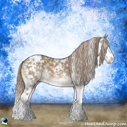 Horse Color:Liver Red Dun Sabino Splash Brindle 