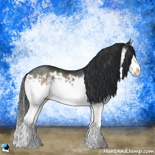 Horse Color:Brown Onyx Mushroom Sabino Splash Rabicano 