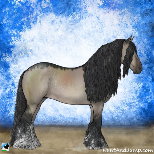Horse Color:Brown Dun Mushroom Sabino Rabicano