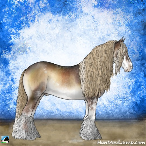 Horse Color:Liver Red Onyx Sabino Rabicano Brindle 