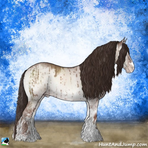 Horse Color:Classic Champagne Onyx Mushroom Sabino Brindle 