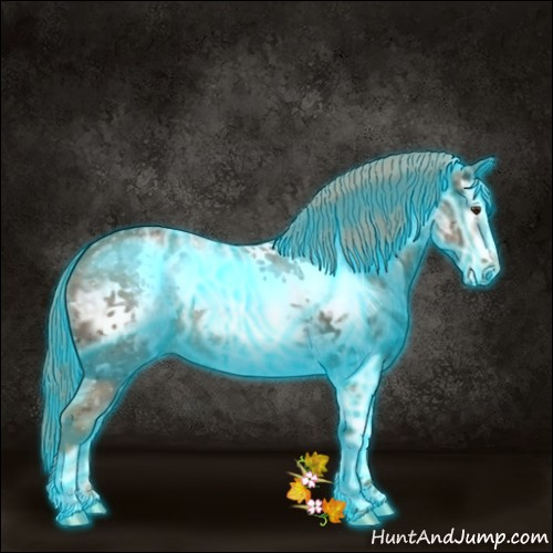 Horse Color:Thunderstruck Chocolate Palomino Ice Frame Rabicano 