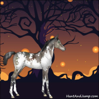 Horse Color:White Spotted Brown Ice Dun Mushroom 