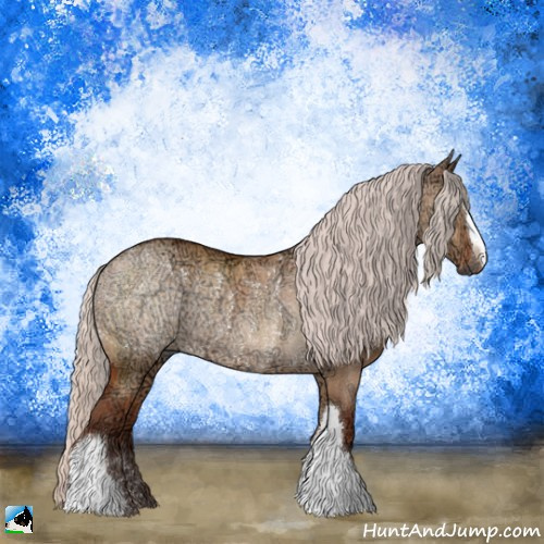 Horse Color:Chocolate Silver Brown Ice Dun Rabicano 