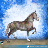 Horse Color:Nacre Chocolate Silver Bay Ice Onyx Sabino Rabicano 