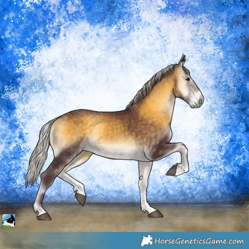 Horse Color:Chocolate Silver Buckskin Onyx Sabino