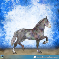 Horse Color:Nacre Chocolate Silver Buckskin Chinchilla Ice Sabino Rabicano 