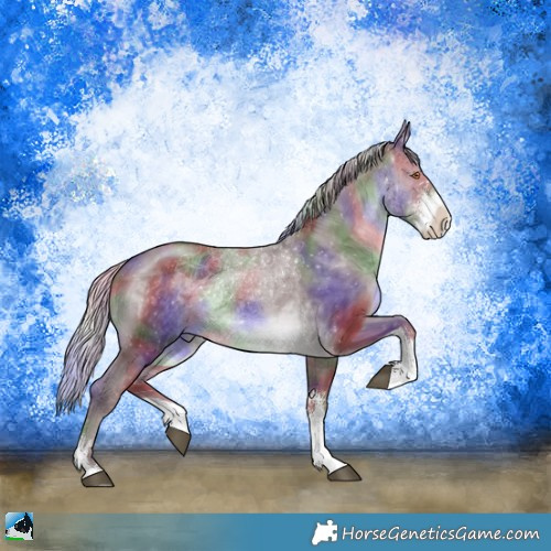 Horse Color:Nacre Chocolate Silver Black Chinchilla Sabino Rabicano 