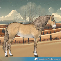 Horse Color:Chocolate Palomino Dun Mushroom 