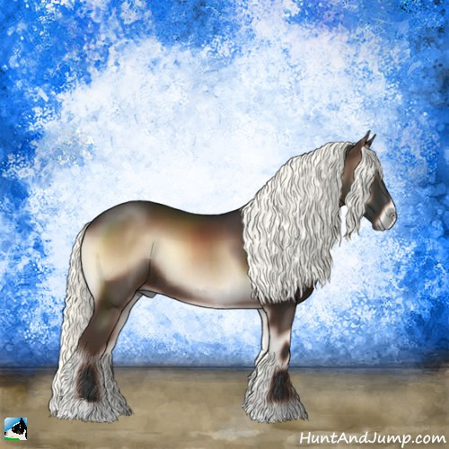 Horse Color:Liver Red Onyx Mushroom Sabino Rabicano 