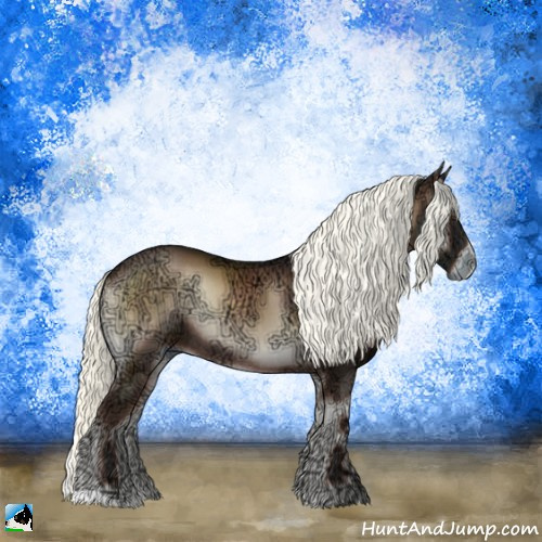 Horse Color:Liver Red Onyx Ice Mushroom Rabicano 