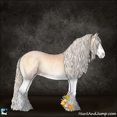 Horse Color:Silver Bay Ice Pearl Onyx Sabino Splash