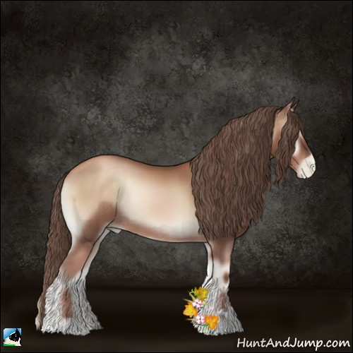 Horse Color:Blue Onyx Pearl Sabino Rabicano 