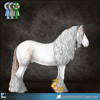 Horse Color:Bay Pearl Onyx Sabino Splash Tobiano Rabicano 