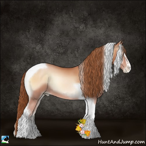 Horse Color:Bay Pearl Onyx Sabino Tobiano 