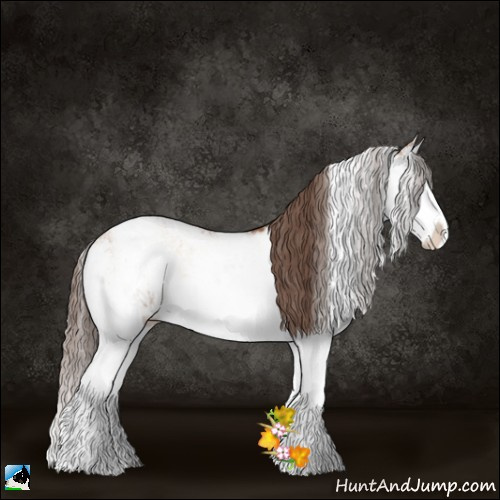 Horse Color:Blue Onyx Pearl Sabino Splash Rabicano 