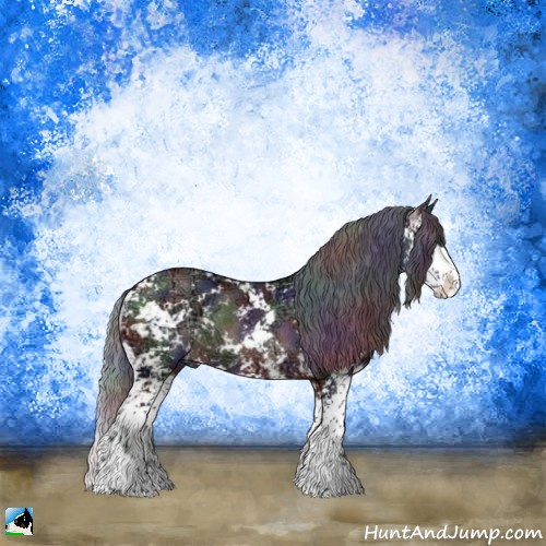 Horse Color:Nacre Brown Ice Sabino Rabicano 